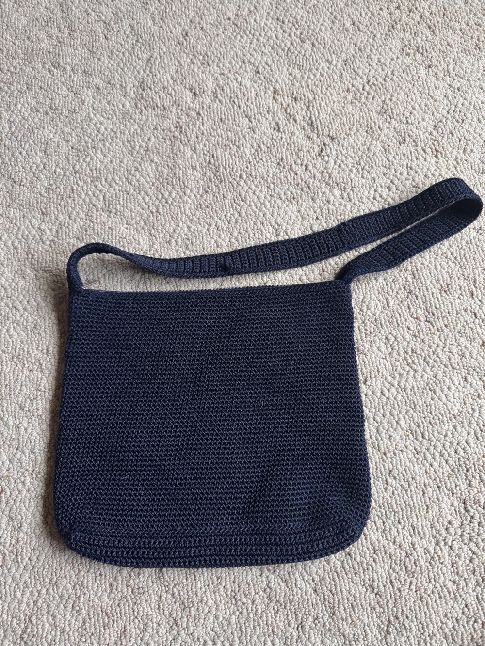 Women’s Navy Knit Sak Purse